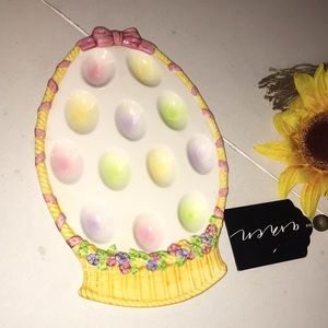 Vintage Easter Asia Master Group Devil Egg Platter